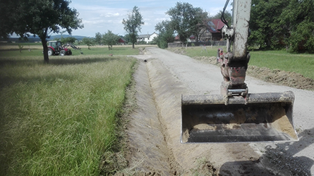 Foto vom Straßenbau